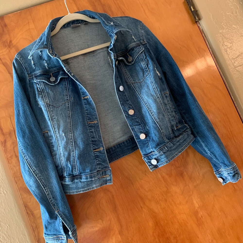 New York & Company Blue Jean Jacket